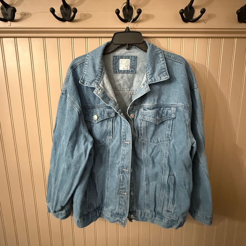 Nellie Mae Denim Jacket 💙 Size XL Like New